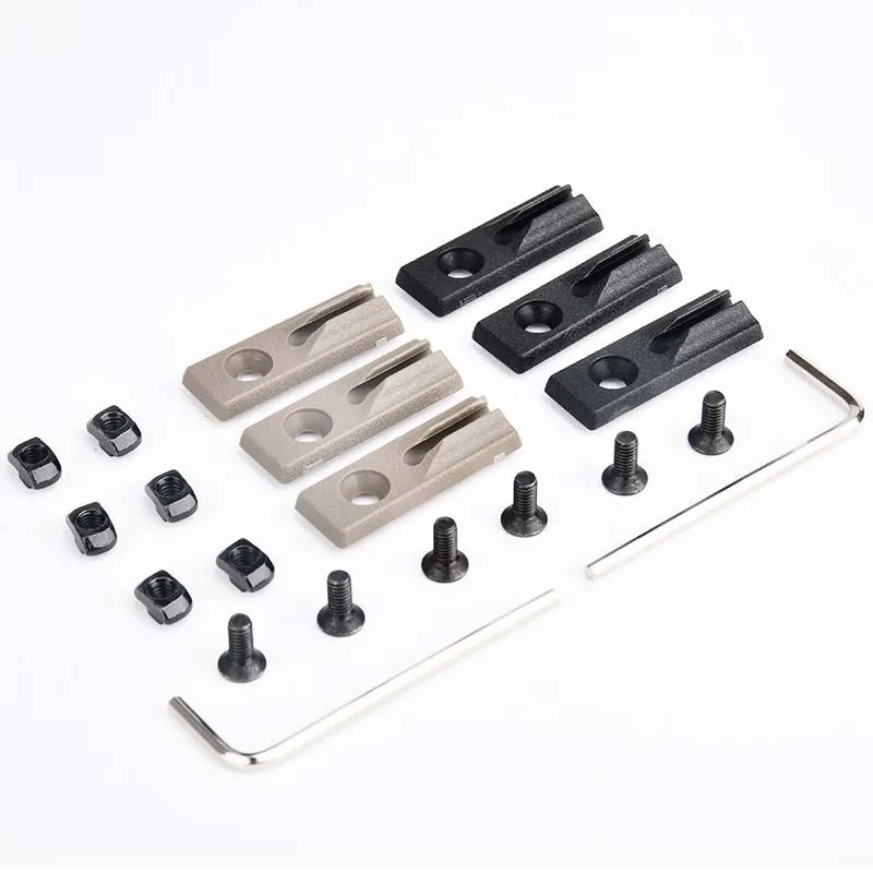 Cubierta de riel táctico m-lok Keymod, sistema de guía de Cable, gestión de cables, protector de manos, 3 uds./set, 5 uds. - imagen 2