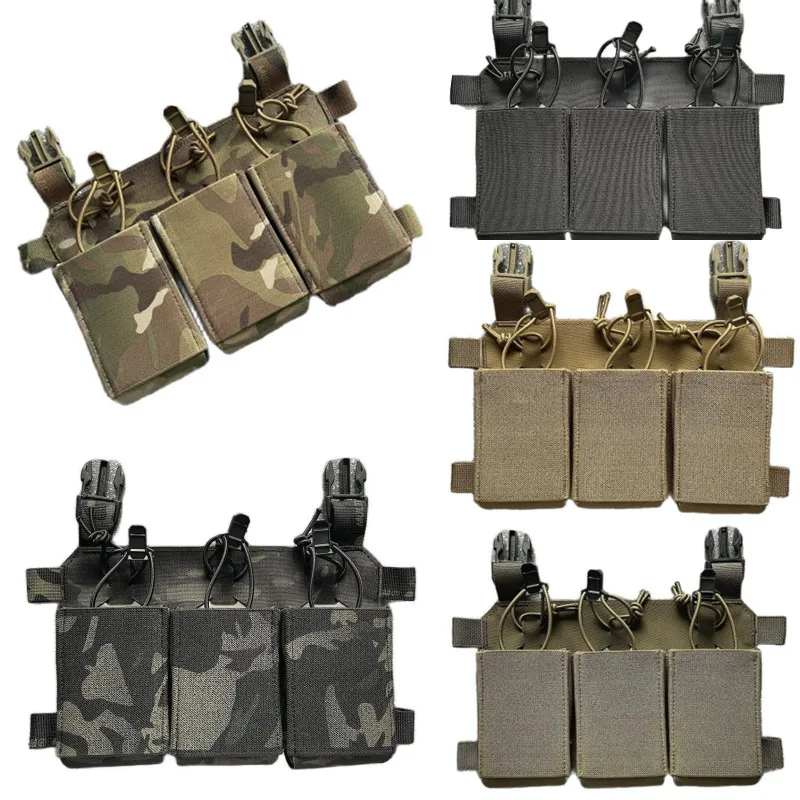 Bolsa triple para revistas, chaleco táctico para exteriores, 556 762 545