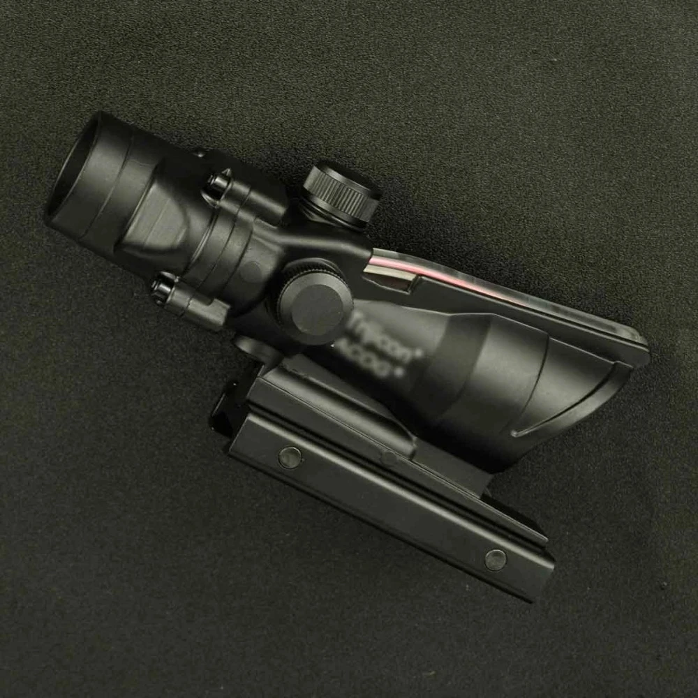 Lambul-mira telescópica para Rifle M16, mira telescópica de punto rojo, óptica holográfica, para caza Airsoft, ACOG 1X32 - imagen 3