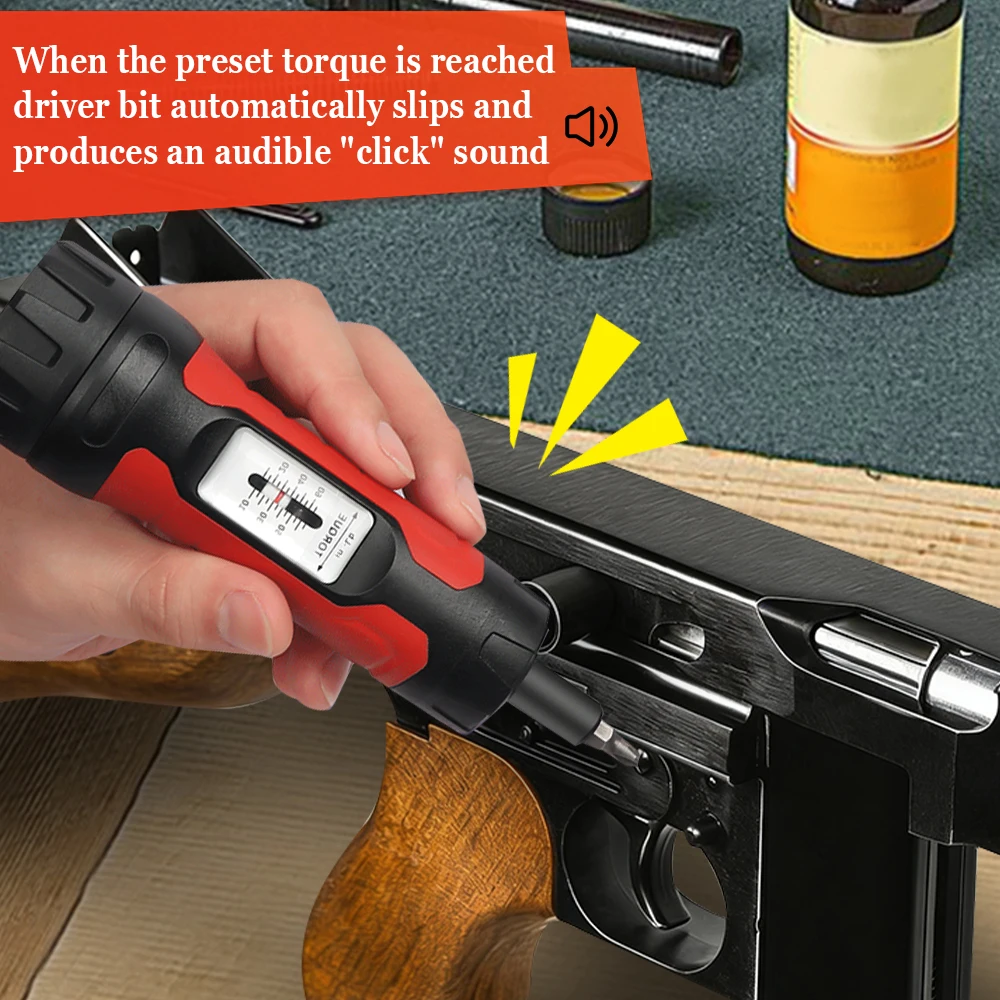 Juego de destornilladores de torsión preestablecidos, herramienta de reparación de pistola y Rifle antideslizante, llave de accionamiento de 10-65 pulgadas, accesorio de pistola de caza de torsión Manual - imagen 5