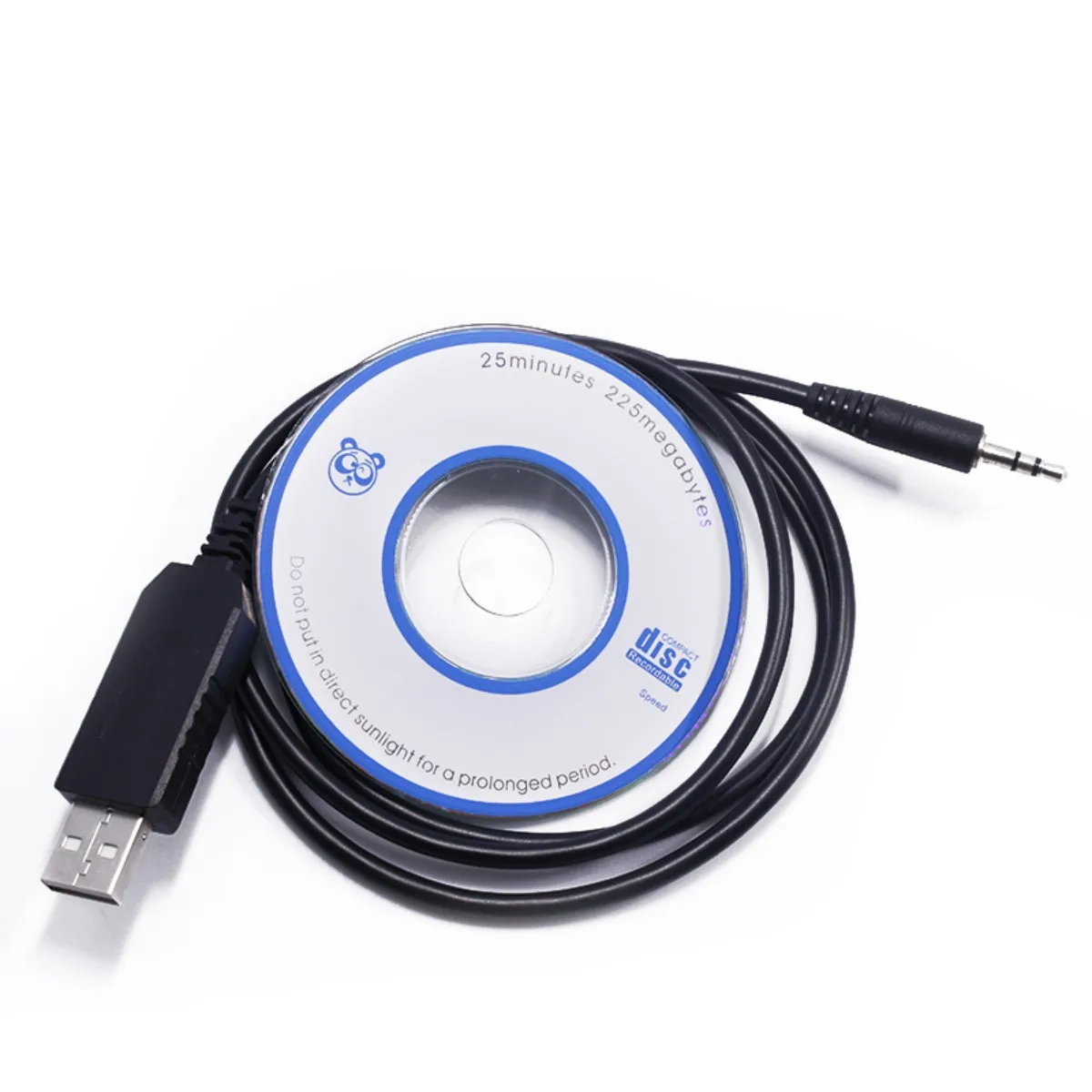 Cable de programación USB QYT con CD de controlador para QYT KT-8900 KT-8900R/D KT-7900D KT-980 780 PLUS UV-2501 Walkie Talkie móvil para coche