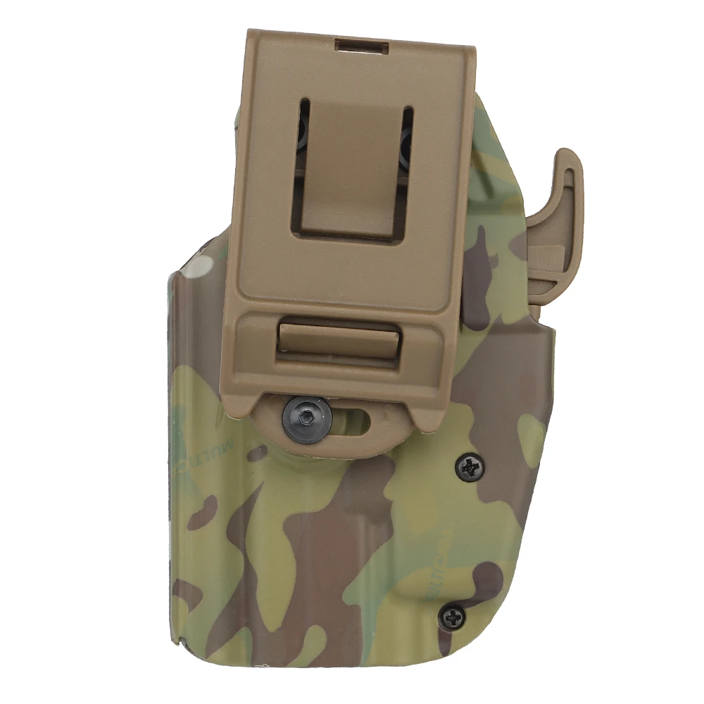 Funda táctica Universal para pistola, Clip para cinturón Airsoft, funda de liberación rápida de tamaño más pequeño para Glock 19 23 29 32 38 S & W H & K - imagen 3