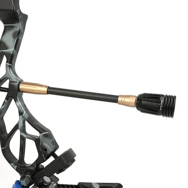 Barra de equilibrio de carbono 3k, varilla estabilizadora de arco de 6/8/10/12 pulgadas, arco y flecha, tiro con arco, caza, objetivo, absorción de golpes - imagen 5