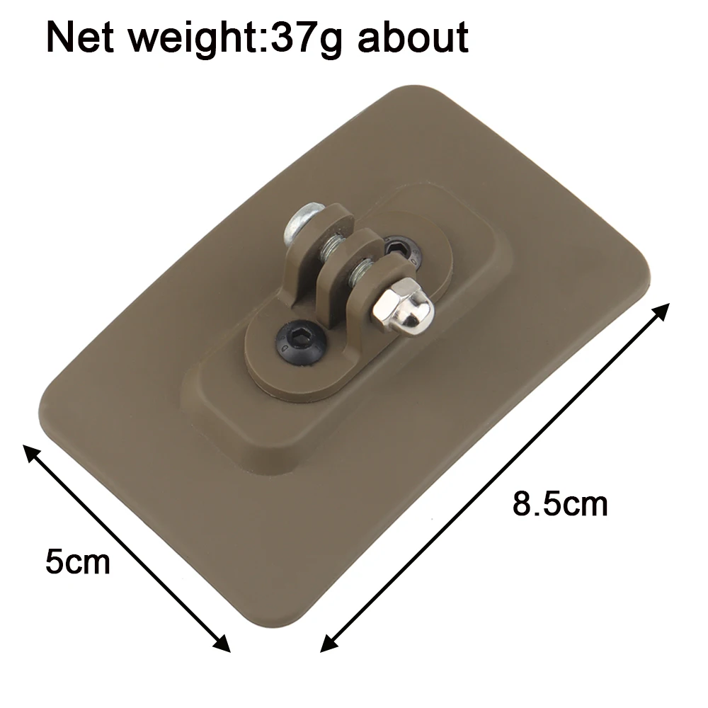 Adaptador de montaje de luz para casco táctico, soporte de linterna, montaje de fijación rápida, ranura de M-LOK, accesorio de gancho y bucle, accesorios de caza - imagen 2