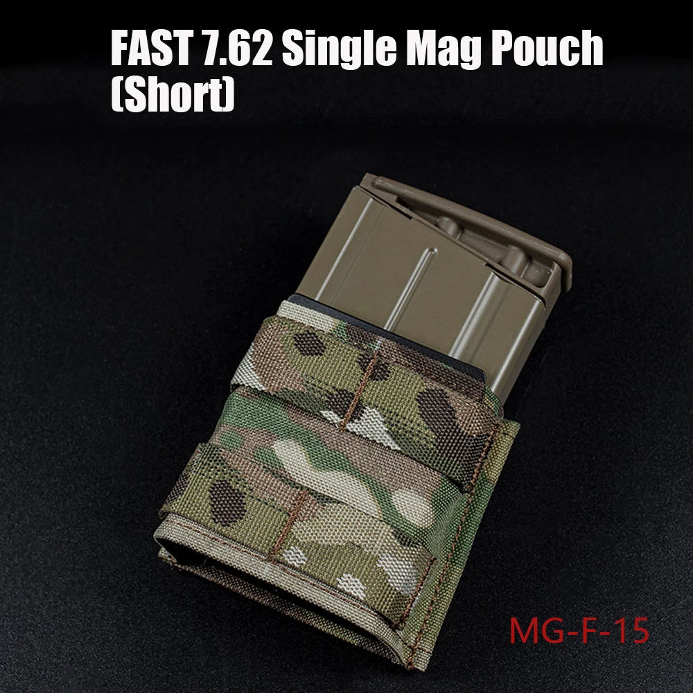 Bolsa táctica individual Mag 7,62 M4 AR15 sistema Molle bolsas de camuflaje Mag Airsoft chaleco de caza cinturón accesorios de Paintball - imagen 2