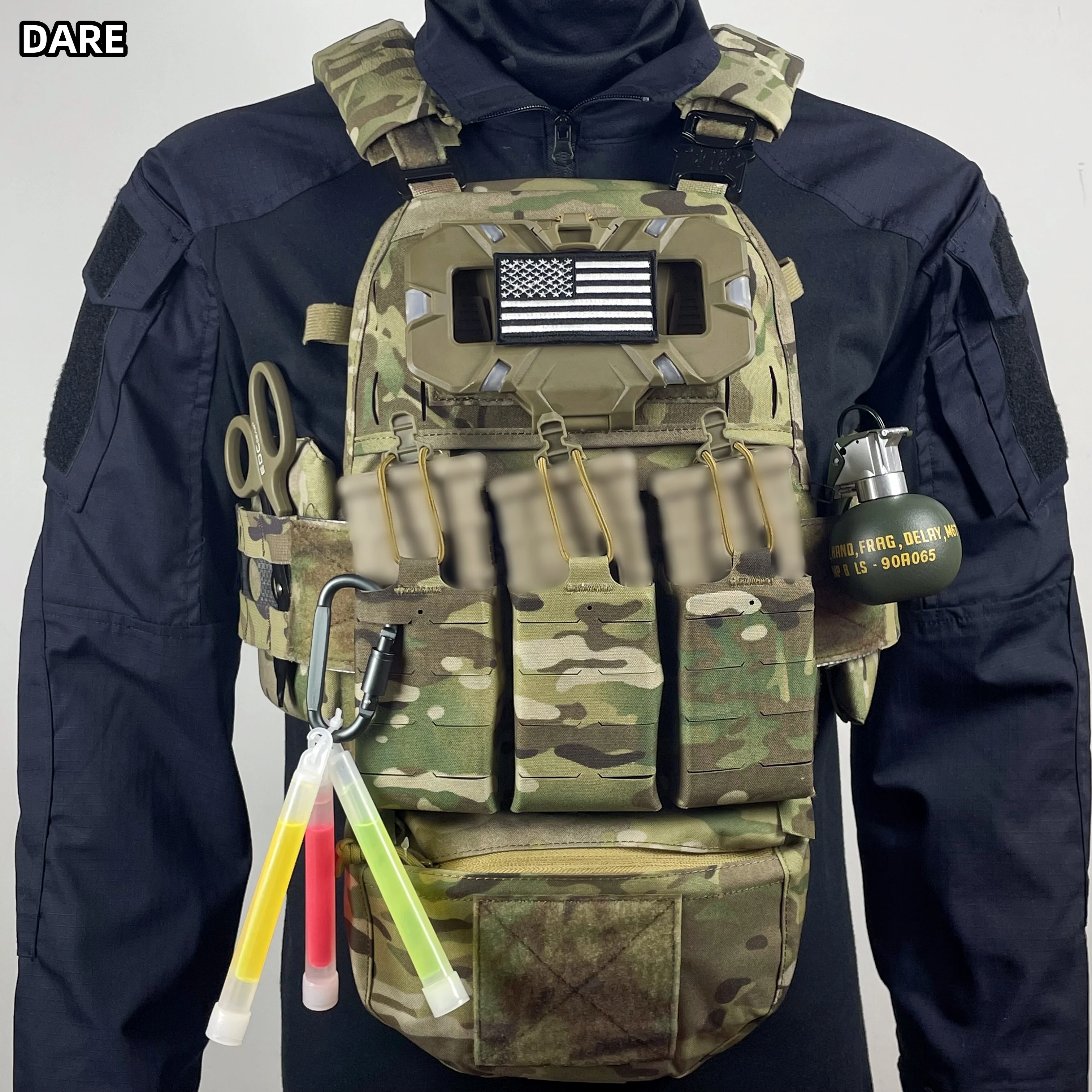 Chaleco táctico Ferro FCPC V5, portador de placa, armadura corporal de caza Modular, bolsa para revistas de entrenamiento Airsoft, chaleco de combate, conjunto completo - imagen 3