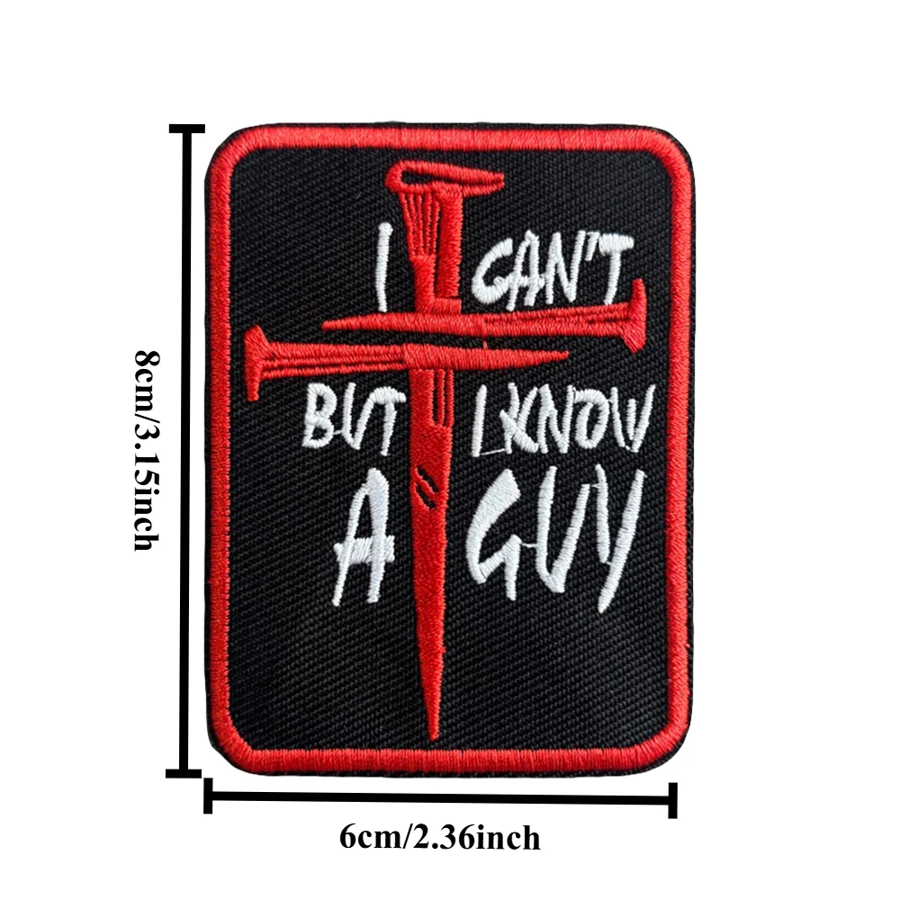 No puedo pero lo puedo salir una comida parches tácticos gancho y bucle parche bordado Chevron insignia militar brazalete mochila decoración pegatina - imagen 2
