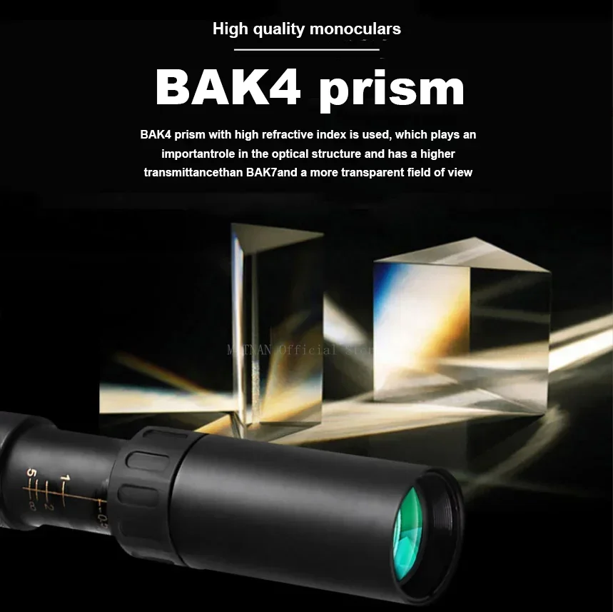 Telescopio con Zoom 10-300x40, binoculares fuertes portátiles HD, Monocular profesional de largo alcance para caza y Camping - imagen 4