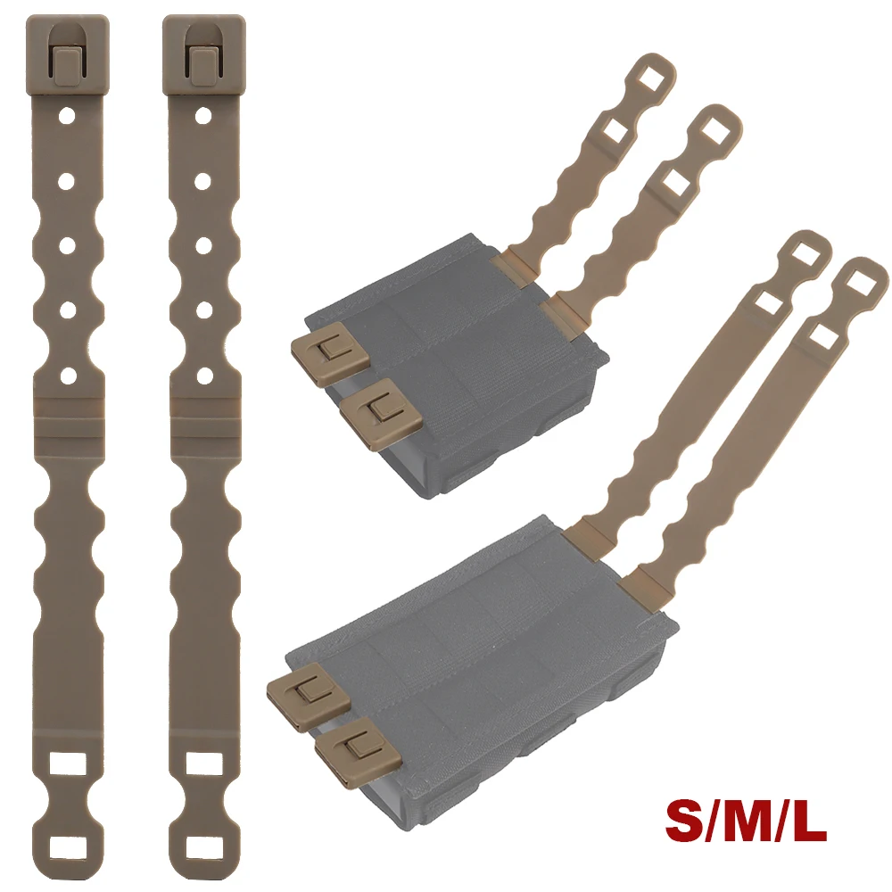 Clip MOLLE Modular para 9mm 5,56 7,62 bolsa para revistas sistema MOLLE portador de placa táctica Airsoft caza chaleco cinturón equipo