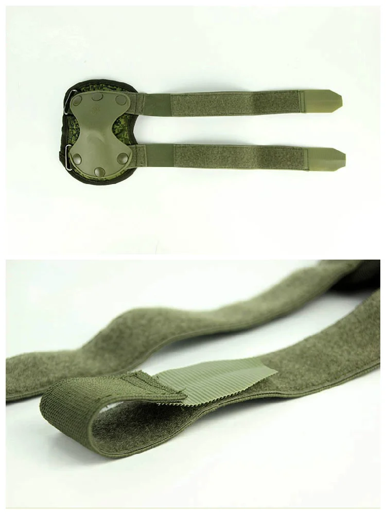 Rodilleras y coderas de camuflaje para hombre, protección táctica, verde, pequeño, 6B51 - imagen 5