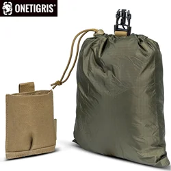 Bolsa de descarga ONETIGRIS, bolsa de basura MOLLE montada en cinturón táctico, bolsa de revista plegable enrollable, riñonera de liberación rápida