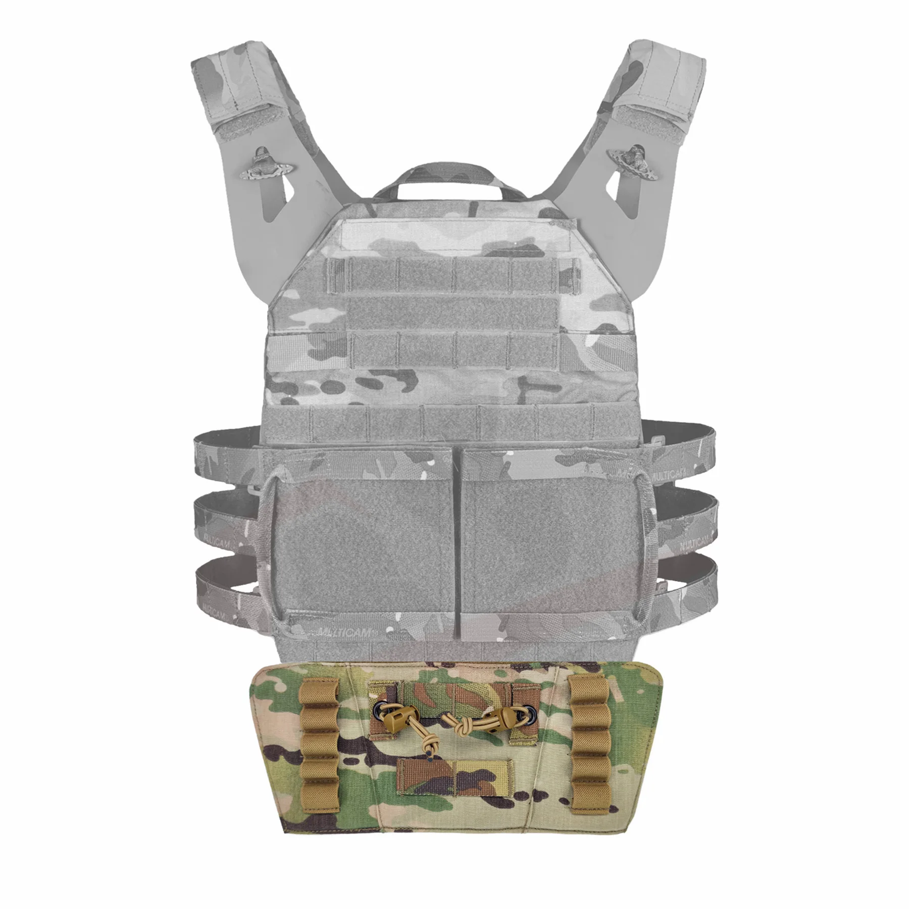 Tablero protector abdominal táctico estilo TYR bolsa colgante inferior protección de la entrepierna