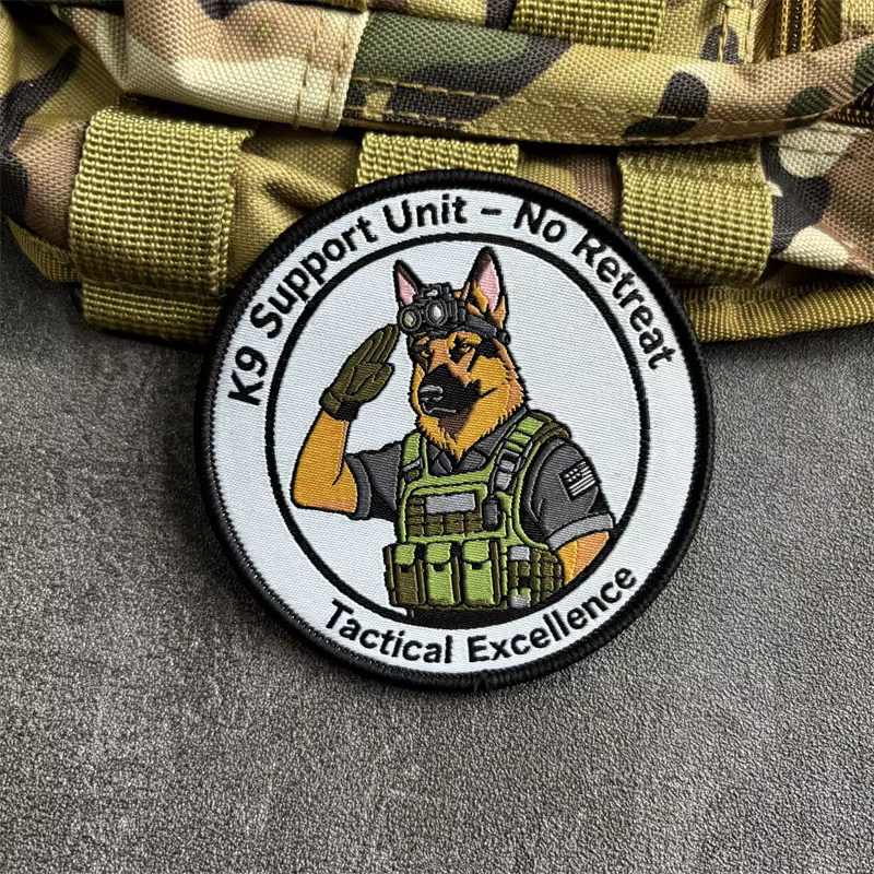 Parche táctico moral K9 con velcro gancho y bucle para perros - imagen 4