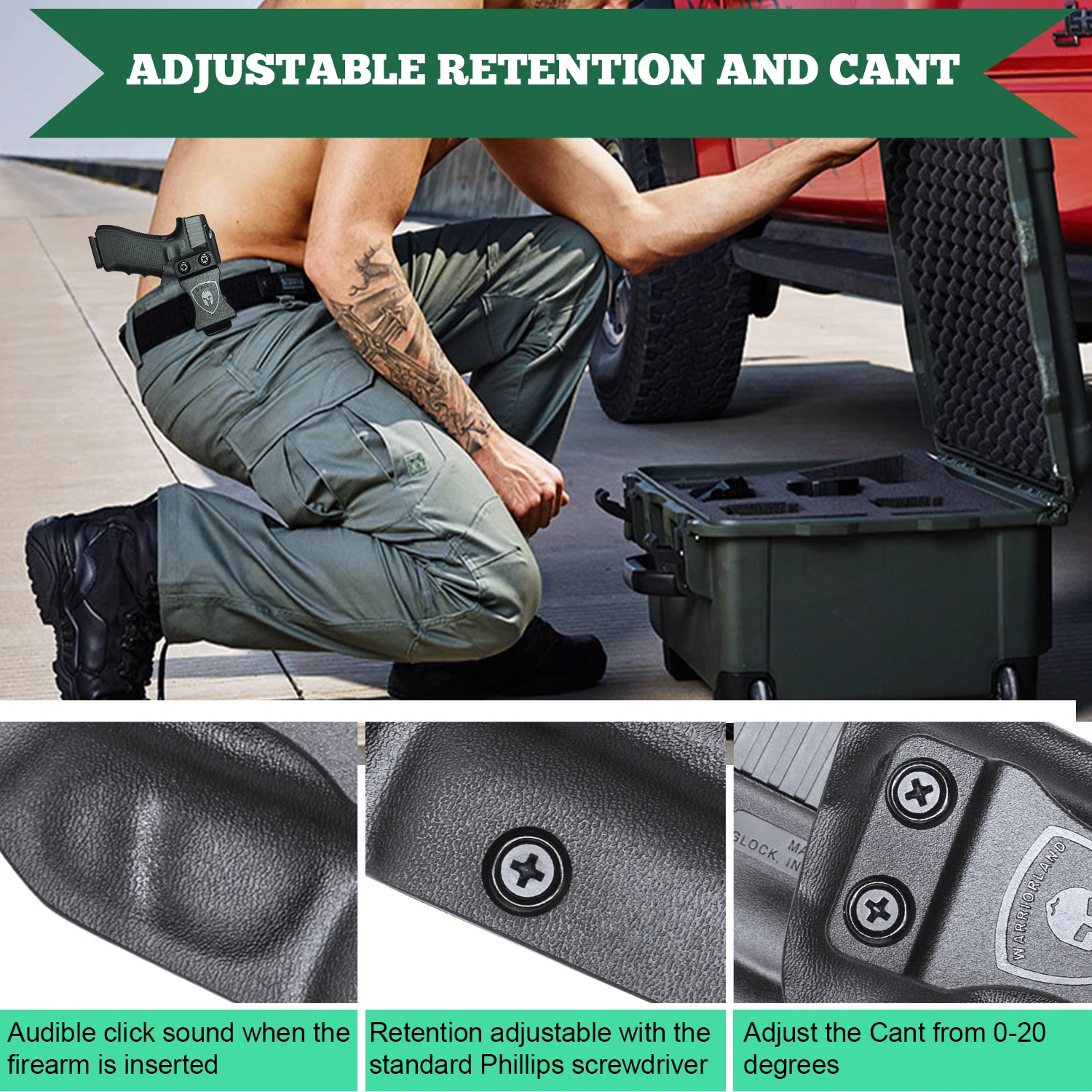 Sólo para: Sig P365 / P365 SAS / P365X PistoL, fundas IWB KYDEX, sonido de bloqueo, cinturilla interior, bolso de mano derecho - imagen 5