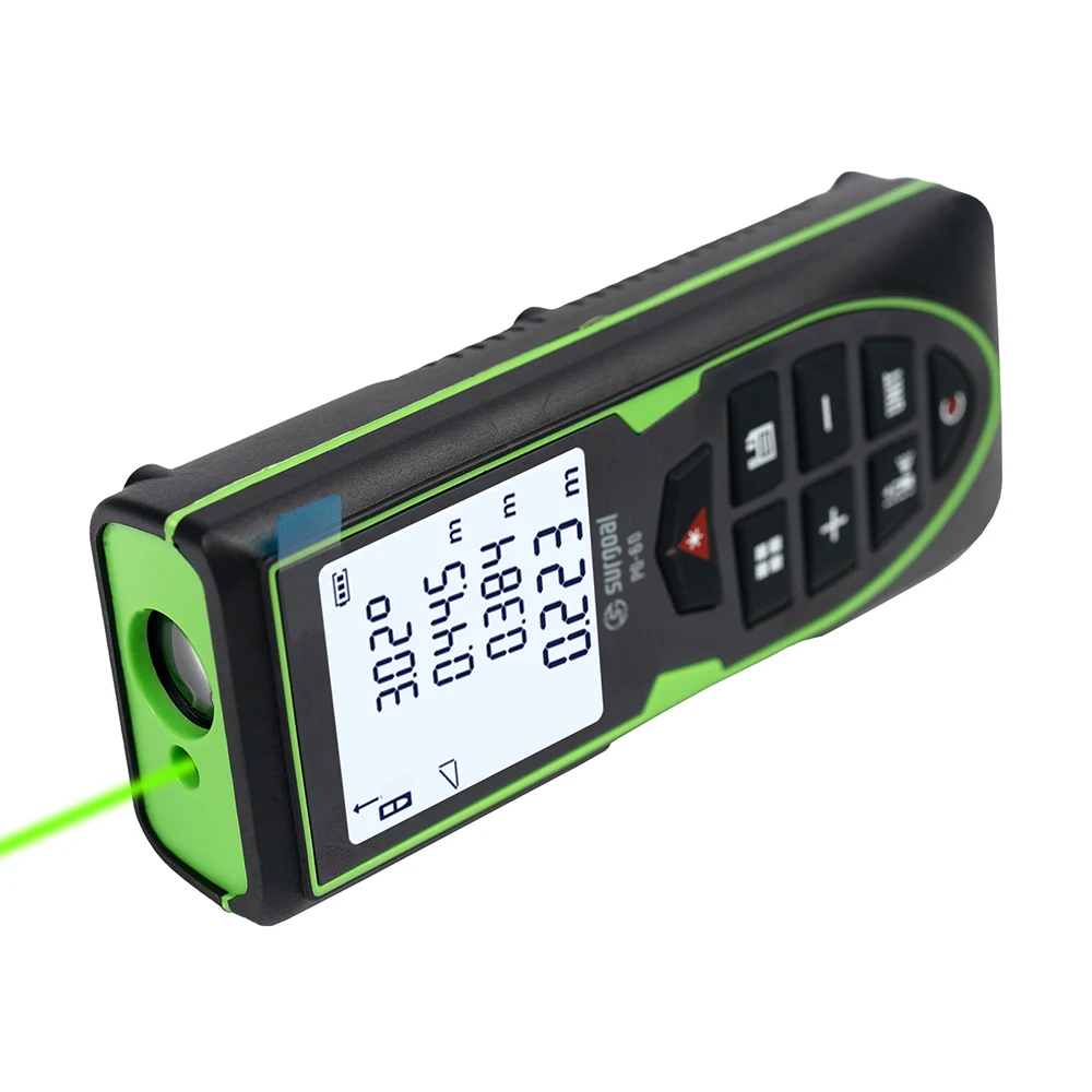 SG SURGOAL Telémetro láser verde de 120 m con cinta medidora de distancia láser recargable de nivel digital - imagen 3