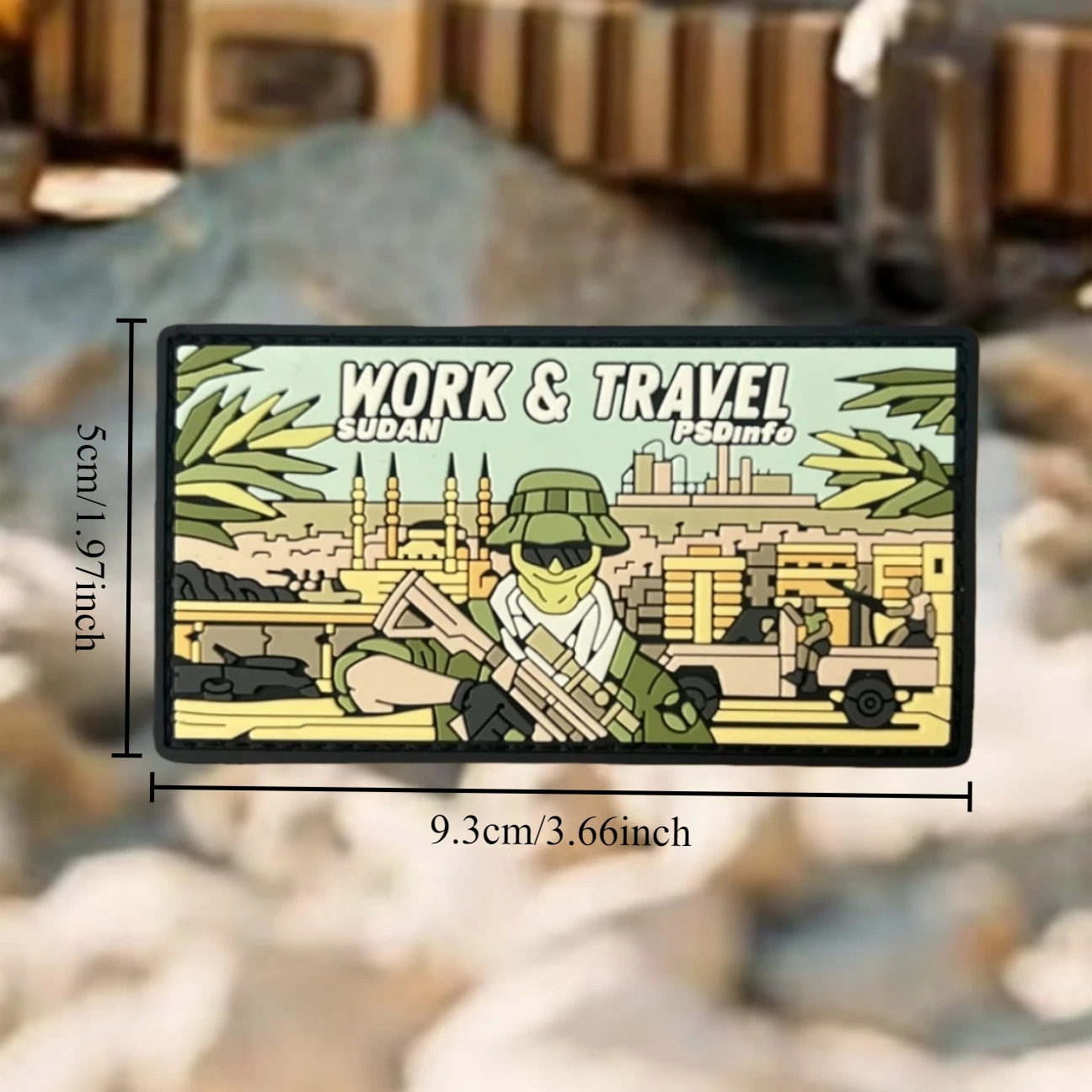 Insignia de moral divertida para trabajo y viaje, parches de PVC para ropa, apliques militares tácticos, gancho y bucle, accesorios para mochila, pegatina - imagen 2