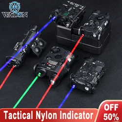 WADSN táctico Airsoft Nylon PEQ-15 NGAL MAWL DBAL OGL punto rojo verde azul indicador láser puntería lámpara de caza accesorio Airsoft