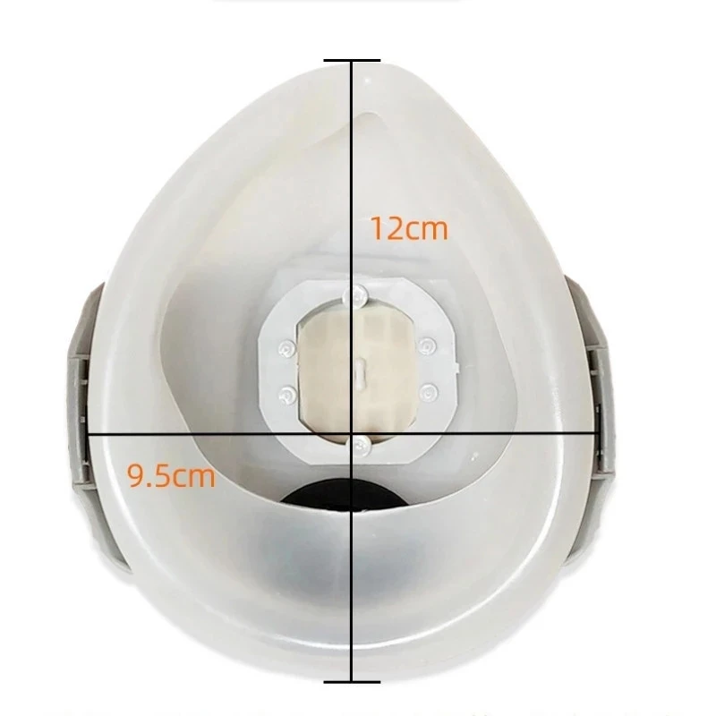 Máscara de Gas industrial antipolvo contaminación respirador soldador pintura pulverización pulido respirador seguridad goma construcción máscara antipolvo - imagen 5