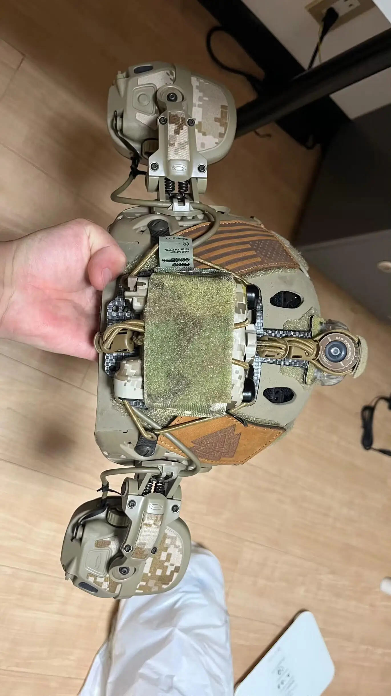 Pegatina táctica para FCS, adhesivo para auriculares con cancelación de ruido, resistente a IR, tela infrarroja, color AOR1, ANC, OPS CORE - imagen 3