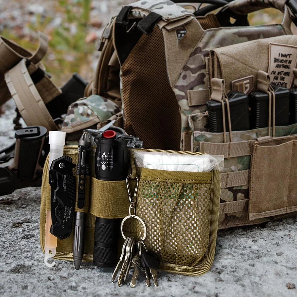 SINAIRSOFT-bolsas de inserción, accesorios modulares, equipo, Panel de bucle de gancho, soporte de separación interior, bolsa, organizador de malla de utilidad - imagen 5