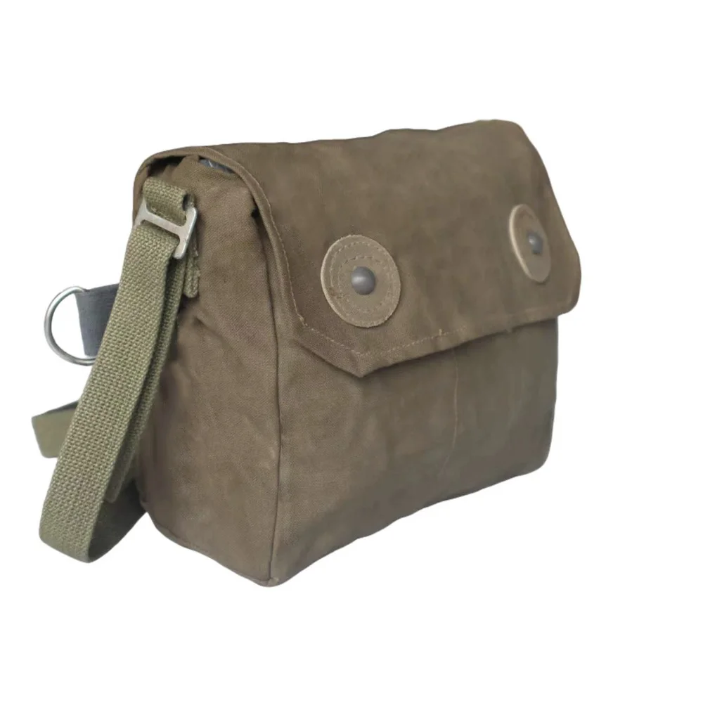 Bolso de tela cruzada inclinada, bolso de hombro inclinado, bolso multifuncional para exteriores, Kit de equipo de soldado Retro, Segunda Guerra Mundial - imagen 3