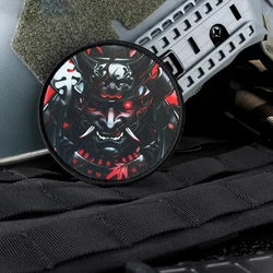 Parche táctico militar samurai morale con gancho y bucle airsoft