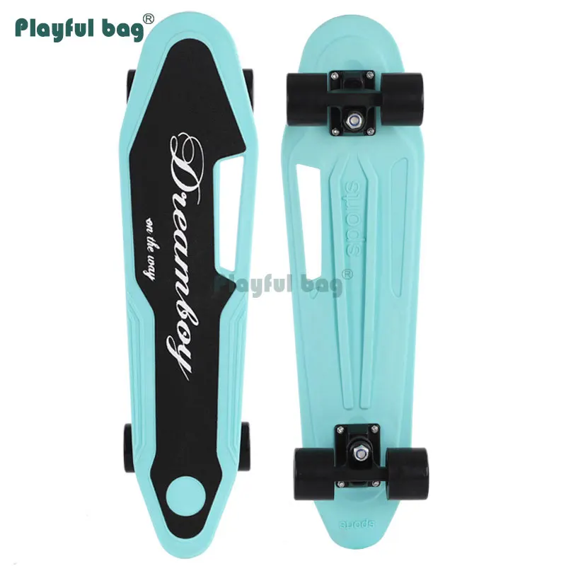 Monopatín de cuatro ruedas de 63x16,5 CM para niños y adultos, juguetes de moda, monopatín duradero AMB195 - imagen 3