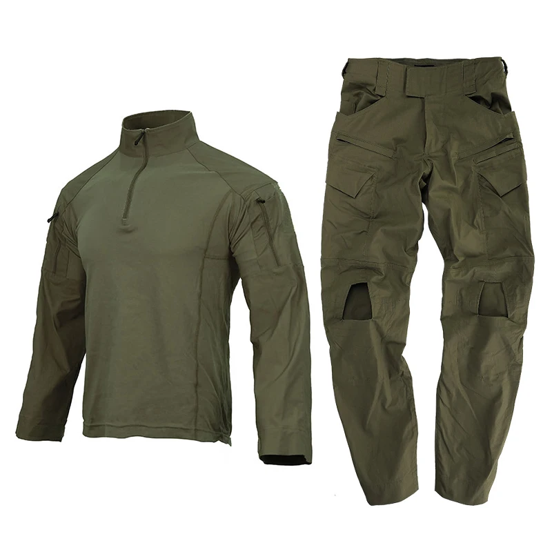Emersongear-Conjuntos de uniformes de combate tácticos E4, traje de camuflaje para hombre, camisa de entrenamiento de caza al aire libre, pantalón, Tops, pantalones de carga RG - imagen 2