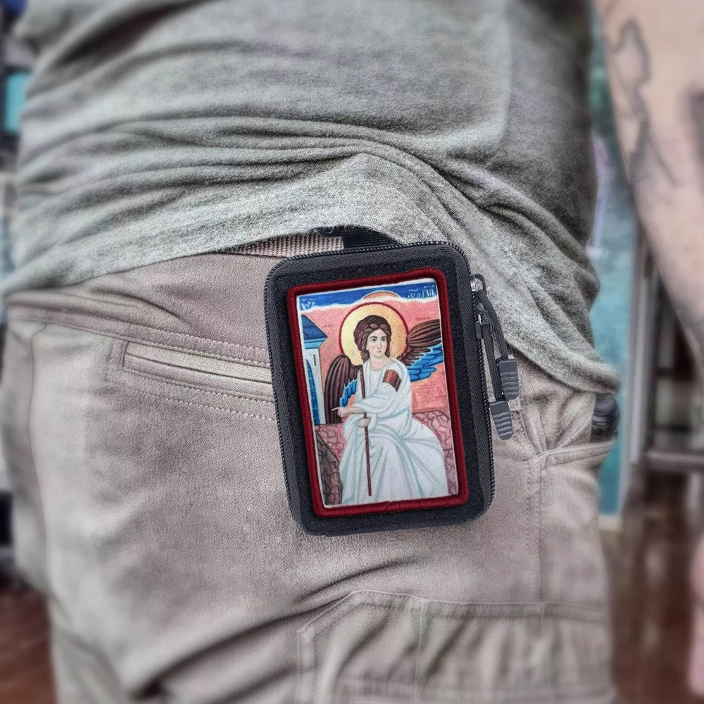 Parches tácticos de madre de Dios, parche de bandera Meme con gancho y bucle, insignia de moral del ejército militar, pegatinas para mochila - imagen 5