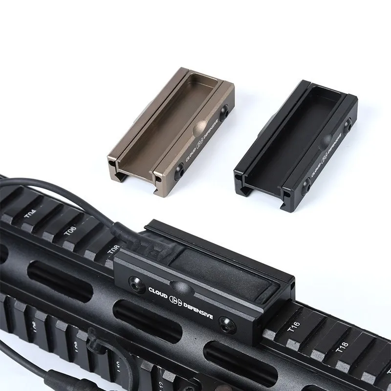 WADSN-Sistema de linterna táctica Airsoft, almohadilla de interruptor de presión, ranura trasera de rata para Airsoft M300 M600, DBAL-A2 de luz m-lok keymod Rail - imagen 5