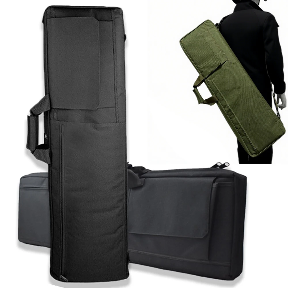 Estuche para Rifle de 33/39 pulgadas, bolsa acolchada suave, funda para pistola, bolso táctico para rango de tiro, bolso de hombro de caza para transporte de pistola larga - imagen 2