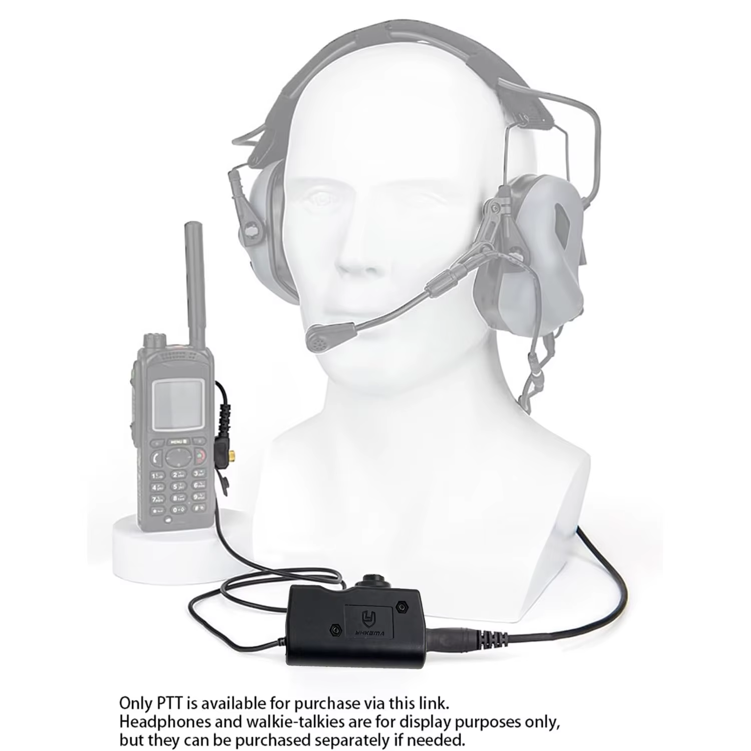 Auriculares tácticos YHKEMA E70 con cancelación de ruido y PTT - imagen 2