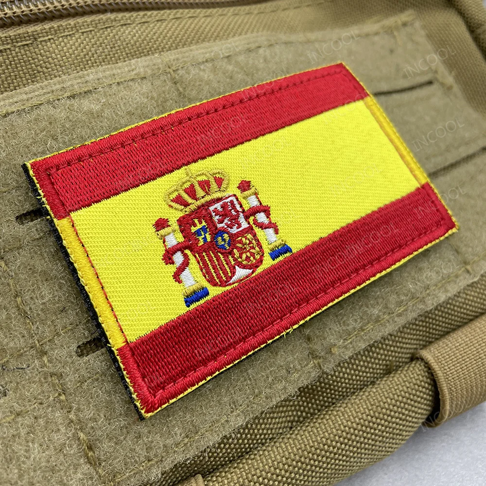 Bandera de Andalucía Asturias Españolas Galizia Valencia Cataluña Islas Canarias Parche bordado Brazalete Apliques Banderas de España Insignias - imagen 5