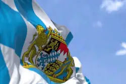 Bandera de la Baviera del escudo de armas del estado de Alemania 90x150cm
