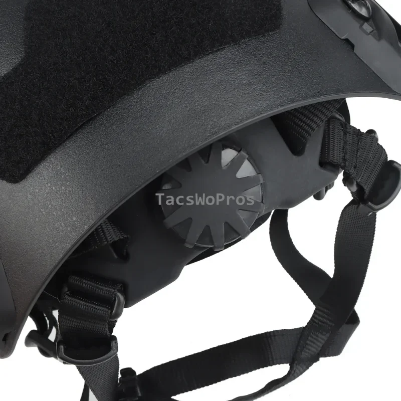 Cascos tácticos ajustables para caza al aire libre, casco de seguridad para juego de guerra Airsoft, combate de Paintball, casco de corte alto SF rápido - imagen 4