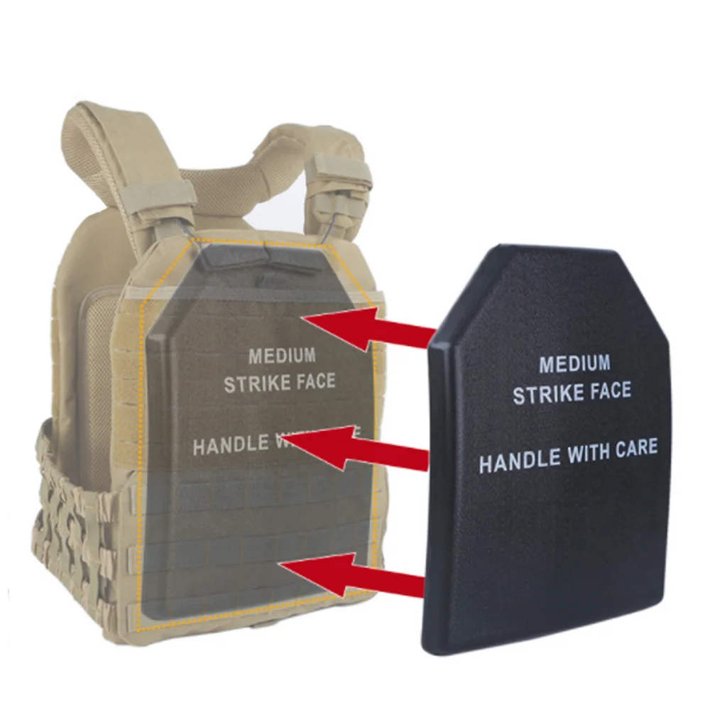 VULPO chaleco táctico portador de placa falsa, protector de armadura corporal, almohadilla de inserción resistente a los golpes para caza, Airsoft - imagen 2