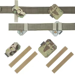 PEW Placa adaptadora MOLLE táctica con bisel 45° para cinturón