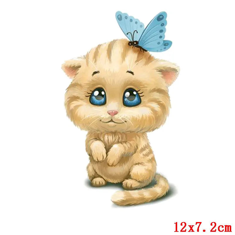 Parches de dibujos animados de unicornio para planchar, transferencia de calor, pegatinas térmicas de vinilo DIY, apliques para ropa - imagen 5