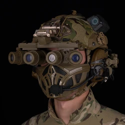 Airsfot máscara protectora media cara táctica para airsoft y paintball