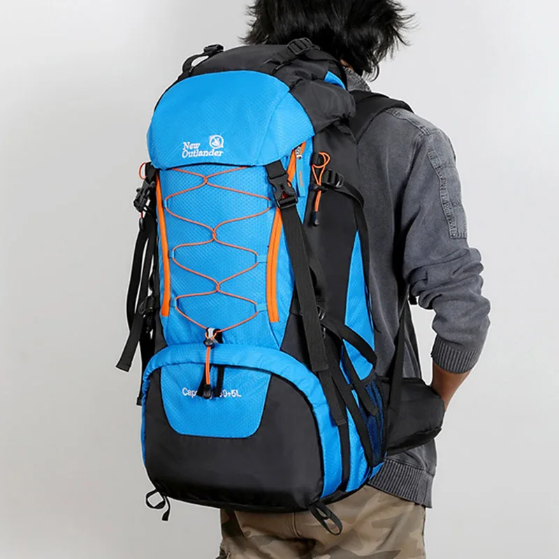 Mochila GRANDE impermeable para acampar al aire libre, táctico de 65L bolso de hombro, ideal para viajes, deportes, senderismo, escalada, Trekking y montañismo - imagen 3