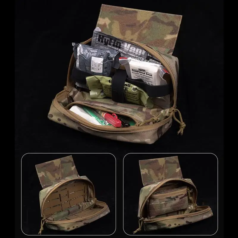 Chaleco táctico de 7,62/5,56mm, bolsa para revistas, aparejo de pecho de tablero cortado con láser para AK AR15 M4, portador de placa de caza Triple - imagen 5