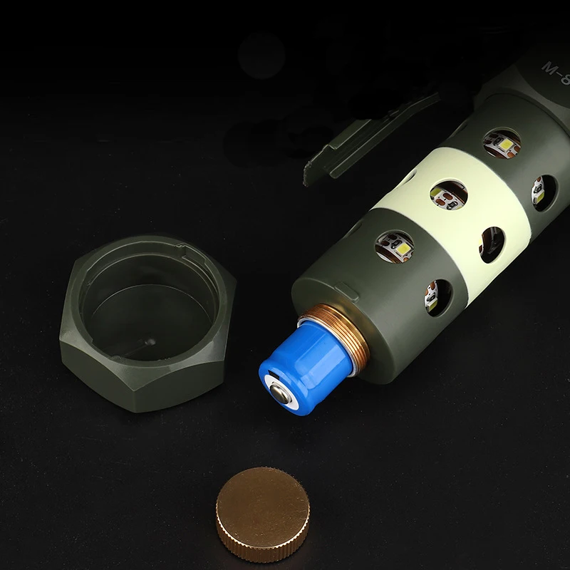 Réplica táctica de granada Flashbang: herramienta de entrenamiento simulado y luz de camping |   Lámpara de emergencia al aire libre de utilería de cosplay - imagen 3