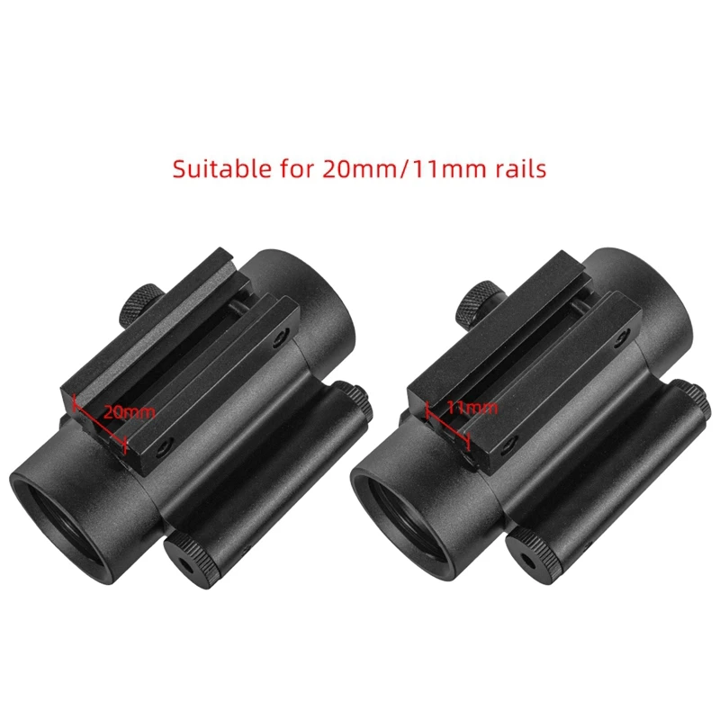 DIANA-mira telescópica con láser rojo para caza, mira telescópica óptica táctica con riel de 11/20mm, 1x40 - imagen 4