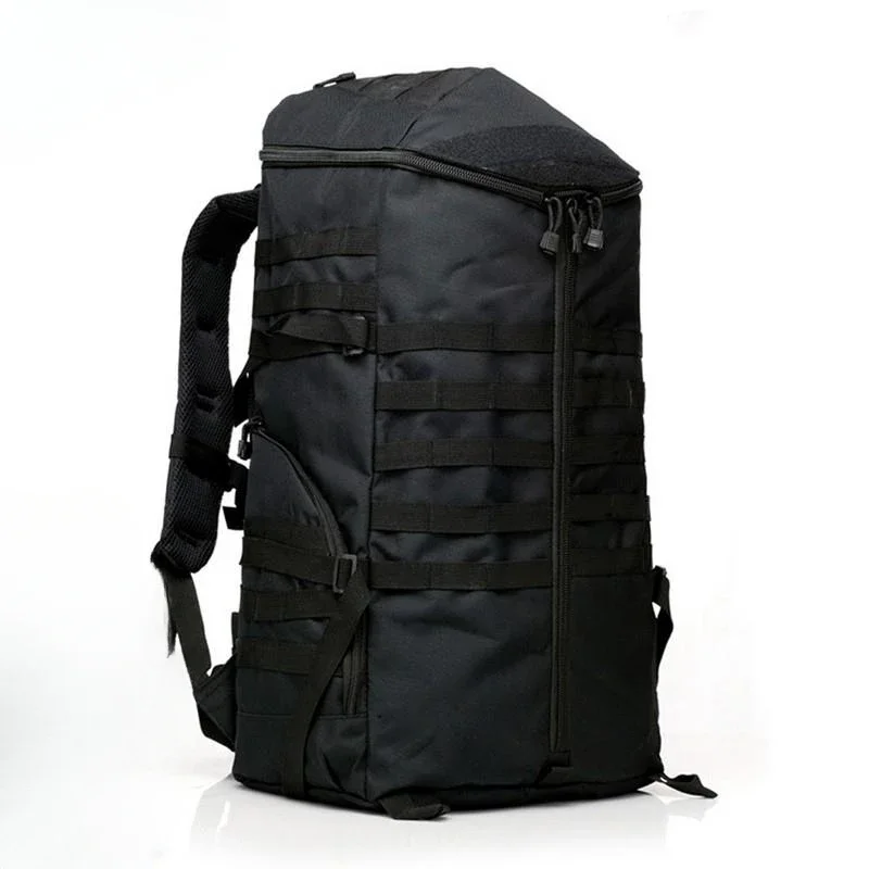 Mochila deportiva de camuflaje de alta capacidad, resistente al agua, Camping al aire libre, táctica de viaje multifunción, hombro, 55L - imagen 4