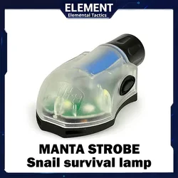 Linterna táctica impermeable ELEMENT MANTA STROBE con banda IR