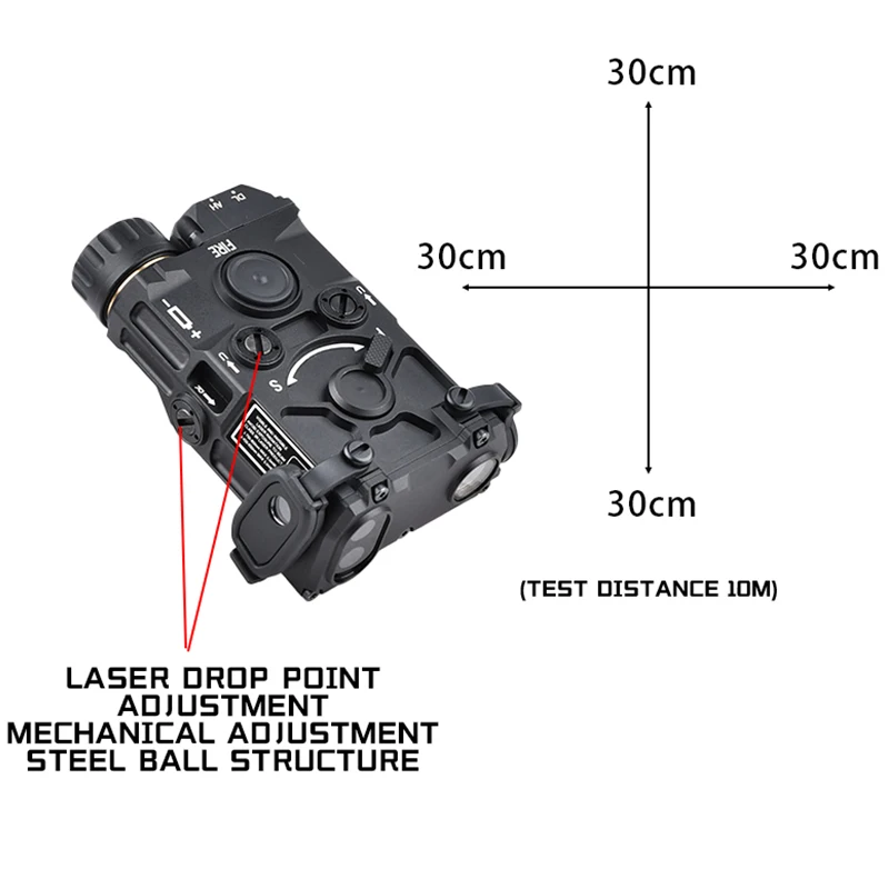 WADSN EOTE táctico OGL aluminio IR indicador vista rojo verde azul punto luz blanca linterna estroboscópica arma de caza ajuste riel de 20mm - imagen 5