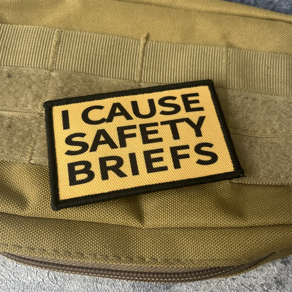 Me causa calzoncillos de seguridad divertido parche de insignia de moral emblema militar brazalete táctico gancho bucle ropa mochila accesorios pegatinas - imagen 5