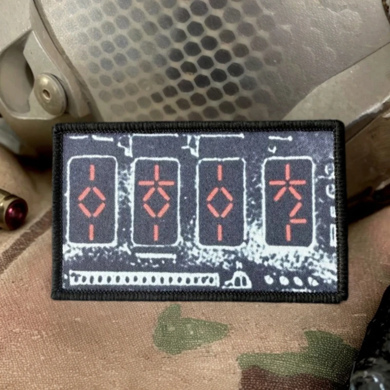 Dispositivo de extracción automática, parche táctico, insignia de moral con gancho y bucle, brazalete militar, mochila, decoración de ropa