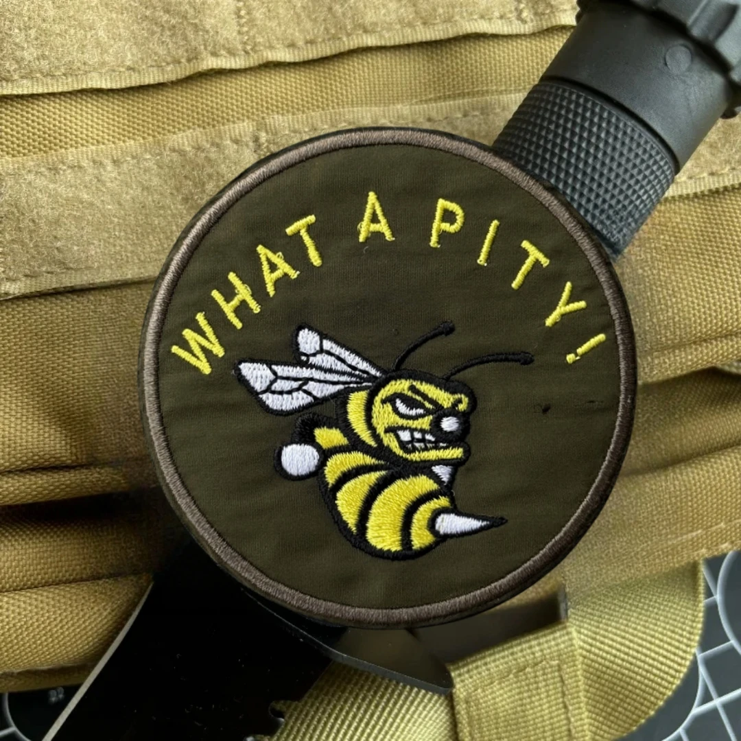 "¡Sorry a todos!" Parche insignia de moral táctica, parches de gancho bordados de abeja para ropa, mochila, pegatina decorativa militar - imagen 5