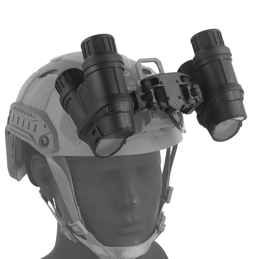 Dispositivo de visión nocturna modelo simulado, Binocular de doble tubo AN/PVS31, gafas GPNVG 18, montaje NVG L4G24, equipo de caza para casco de corte alto rápido - imagen 5